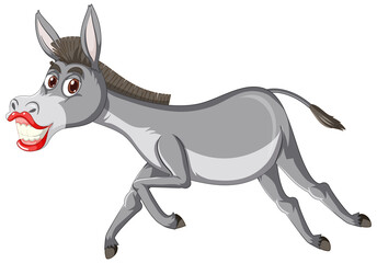 Donkey animal cartoon character