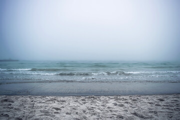 fog on the beach