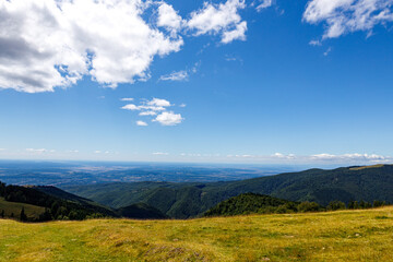 Fototapeta na wymiar The landscape of the Carpathian Mountains