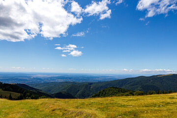 Naklejka premium The landscape of the Carpathian Mountains