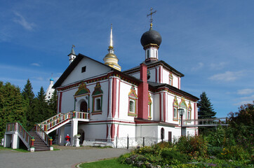 Fototapeta na wymiar Kolomna, Russia - September, 2021: Great monasteries of Russia. Novo-Golutvin Holy Trinity Monastery