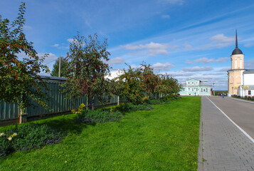 Kolomna, Russia - September, 2021:  Great monasteries of Russia. Novo-Golutvin Holy Trinity Monastery