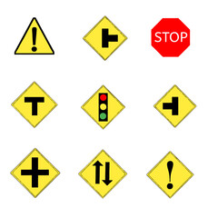 traffic sign set