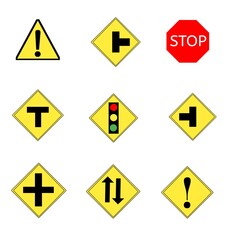 traffic sign set
