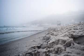 fog on the beach