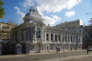 MOSCOW, RUSSIA - October, 2016: Mansion Korobkova on Pyatnitskaya Street, Zamoskvorechye