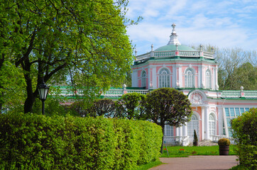 Fototapeta na wymiar MOSCOW, RUSSIA - May, 2021: Kuskovo estate of the Sheremetev family in spring day