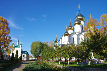 Pereyaslavl-Zalessky, Yaroslavl Oblast, Russia - October, 2021: The St. Nicholas Monastery or...