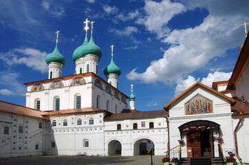 Yaroslavl, Russia - May, 2021: Vvedenskiy Tolga Convent - the convent of the Yaroslavl diocese