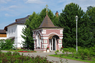 Fototapeta na wymiar Yaroslavl, Russia - May, 2021: Vvedenskiy Tolga Convent - the convent of the Yaroslavl diocese