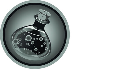 black and white icon alchemical shops