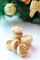A stack of delicious chinese hopia

