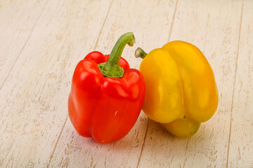Ripe sweet Bulgarian bell pepper