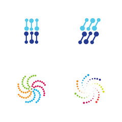 Community, network and social icon design template