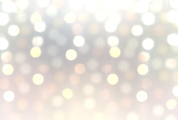 Obraz premium Christmas garland lights bokeh effect. Pastel glare festive blur backdrop.