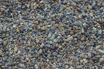 background of small multi-colored pebbles 