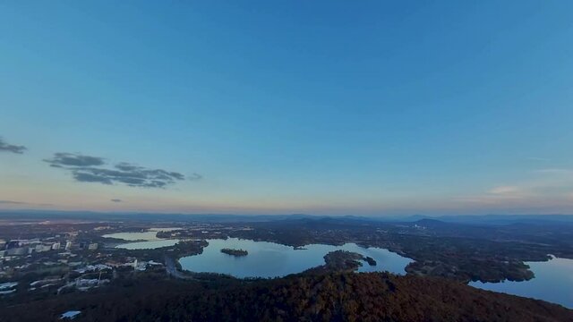 Canberra city view from Telstra tower, Canberra ACT Australia