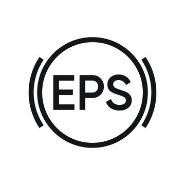 The esp icon. Electronic stabilization and car symbol. Flat design