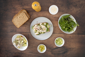 Making a Chicken Salad Sandwich