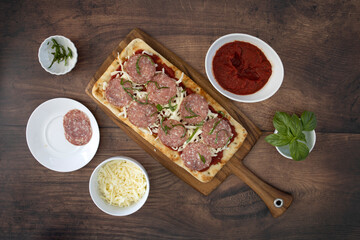 Making a Pepperoni Flatbread Pizza