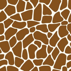 Obraz premium Giraffe trendy seamless pattern . Vector illustration