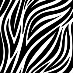 Zebra trendy seamless pattern . Vector illustration