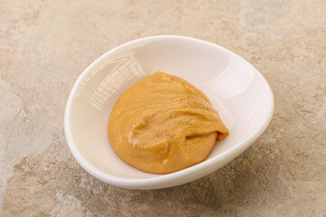 Peanut butter in the bowl
