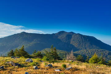 Kitakyaku, Otake, Japan from the summit of Yatsugatake, Daiko Mountain