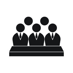 Businessman team icon. Simple element illustration. Businessman team symbol design