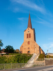 Historic Marie church in the center of Sonderborg, Denmark