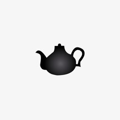 Vector illustration of teapot isolated on white