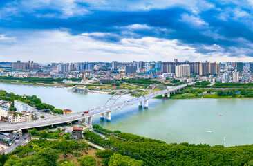 Urban environment of Yong River, Nanning, Guangxi