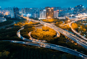 Fototapeta na wymiar Zhuxi Overpass, Nanning City, Guangxi