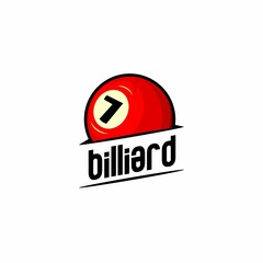 billiard logo illustration vector, billiard ball vector