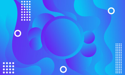 Liquid blue abstract background. Vector banner template for social media, web sites, Fluid wavy shapes. 