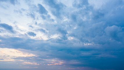 Obraz premium Thunderstorm Cloudy in the Sky. Scenic Cloudscape 