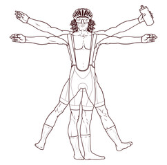 cyclist illustration