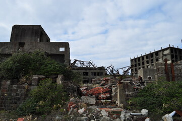 Obraz premium 軍艦島