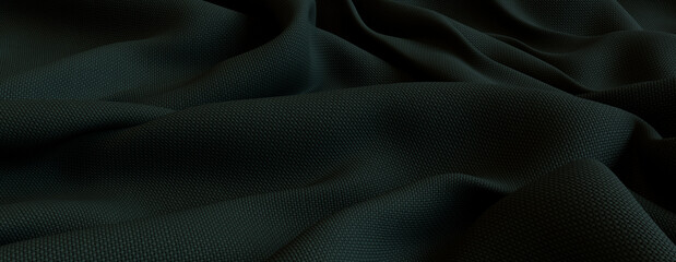 Dark Green Autumn Background.