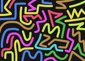 color full line abstract background texture illustration