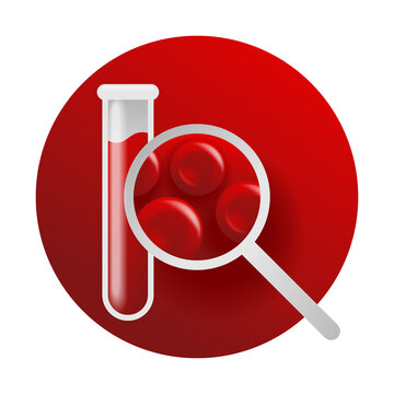 Full blood test - Complete count CBC 3D icon
