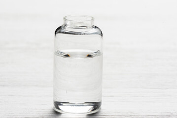 Water pollution test concept. Water researching sample.