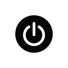 Power icon vector. Power button sign