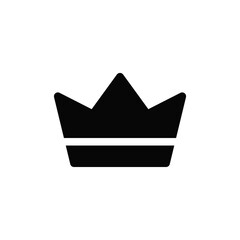 Crown icon vector. King crown sign