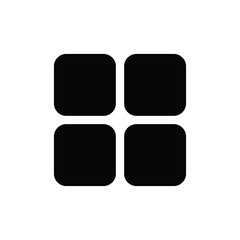 Squares icon vector. Squares button sign