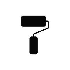 Paint roller icon vector. Roller brush sign