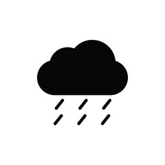 Rain icon vector. Weather sign