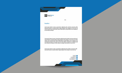 Modern business letterhead template