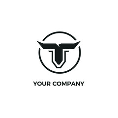 modern logo T head bulls