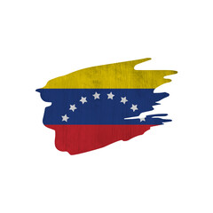 World countries A-Z. Sublimation background. Abstract shape in colors of national flag. Venezuela